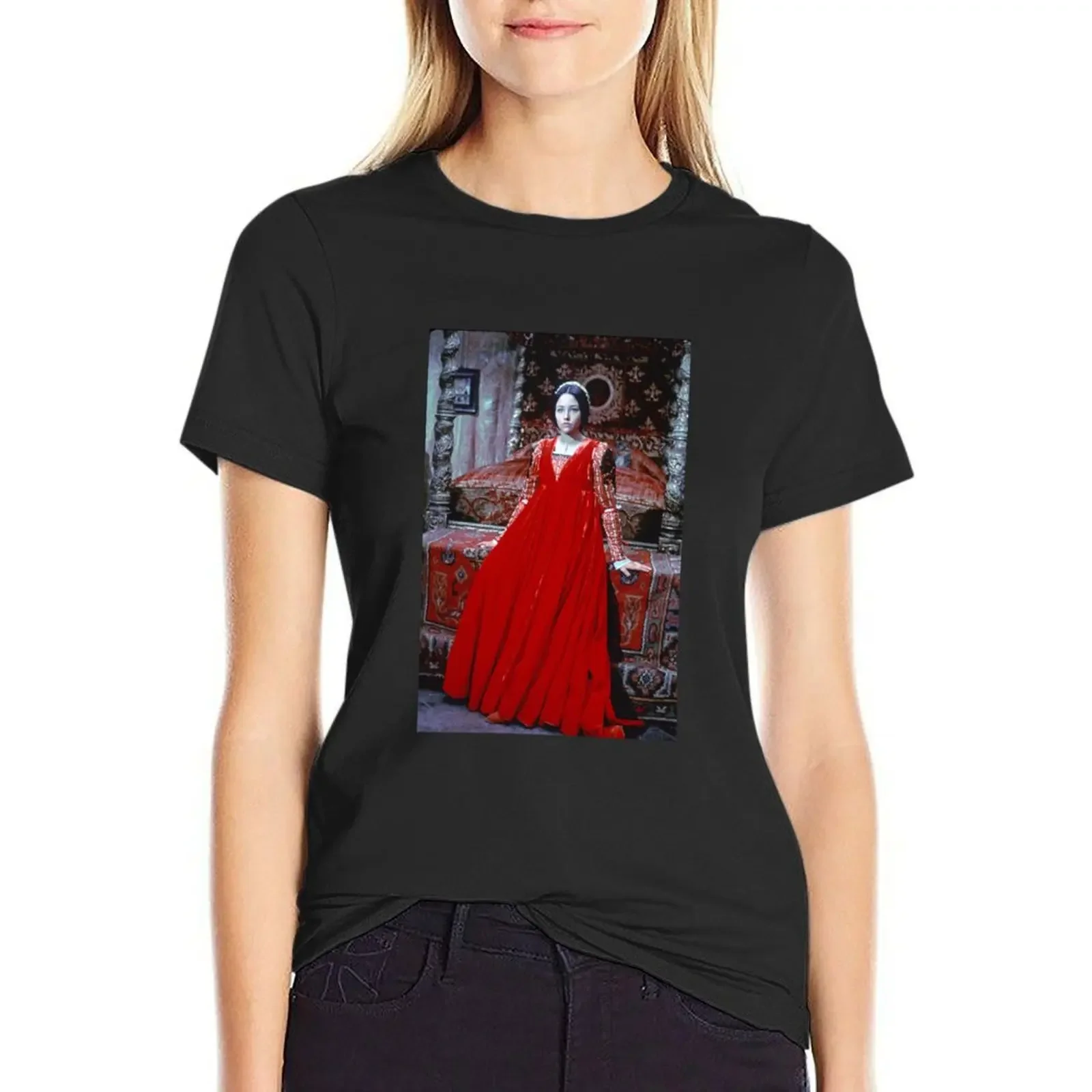 Olivia Hussey as Juliet Capulet T-Shirt summer clothes graphics kawaii clothes Aesthetic clothing T-shirt Women