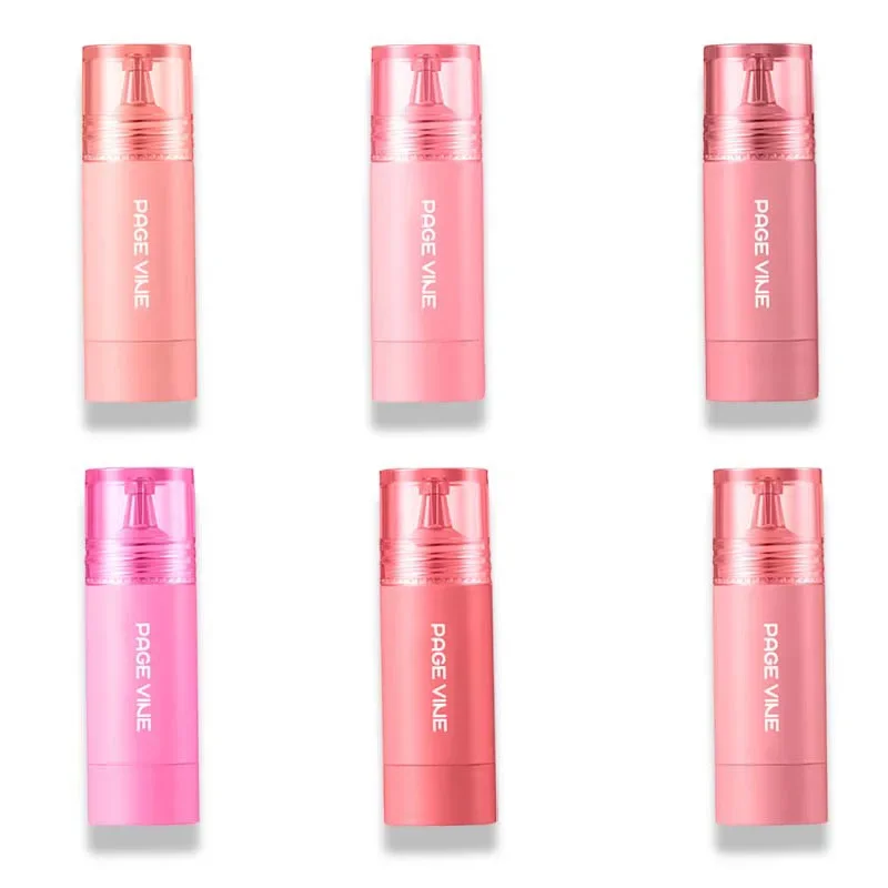 หน้า VINE Liquid Blush Long Lasting Velvet Ink Blusher Brightening Natural Rouge Multi-Purpose Matte ลิปสติกอายแชโดว์แต่งหน้า