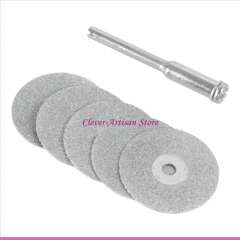 E06b hot 5 pcs 22 мм Emery Diamond Runting Bit+1 Mandrel для набора