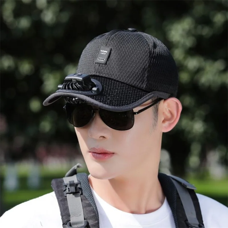 Baseball Cap \'s Protection for Spring and Summer 2023 New Women\'s Clothes Men\'s Breathable Fan Sun Hat