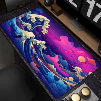 Japan waves mouse pad game XXL home HD custom computer mousepad xxl mechanical keyboard pad carpet office non-slip mouse mat