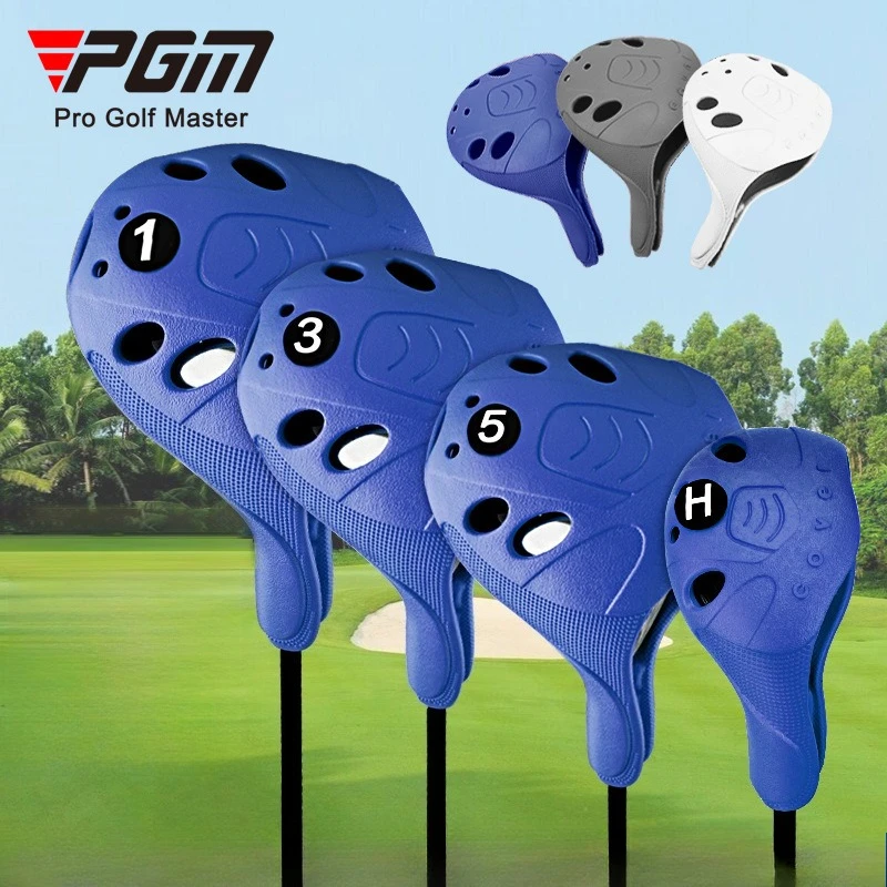 4pcs/set Golf Club Head Cover TPE Elastic Material Moisture and Dust Prevention Washable GT025