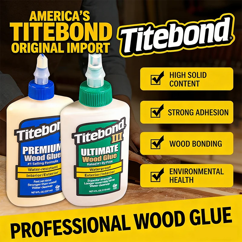 

Titebond Wood Glue II III Instant Bond Wood Adhesive Woodworking Waterproof Home Repair Glue Titebond 3