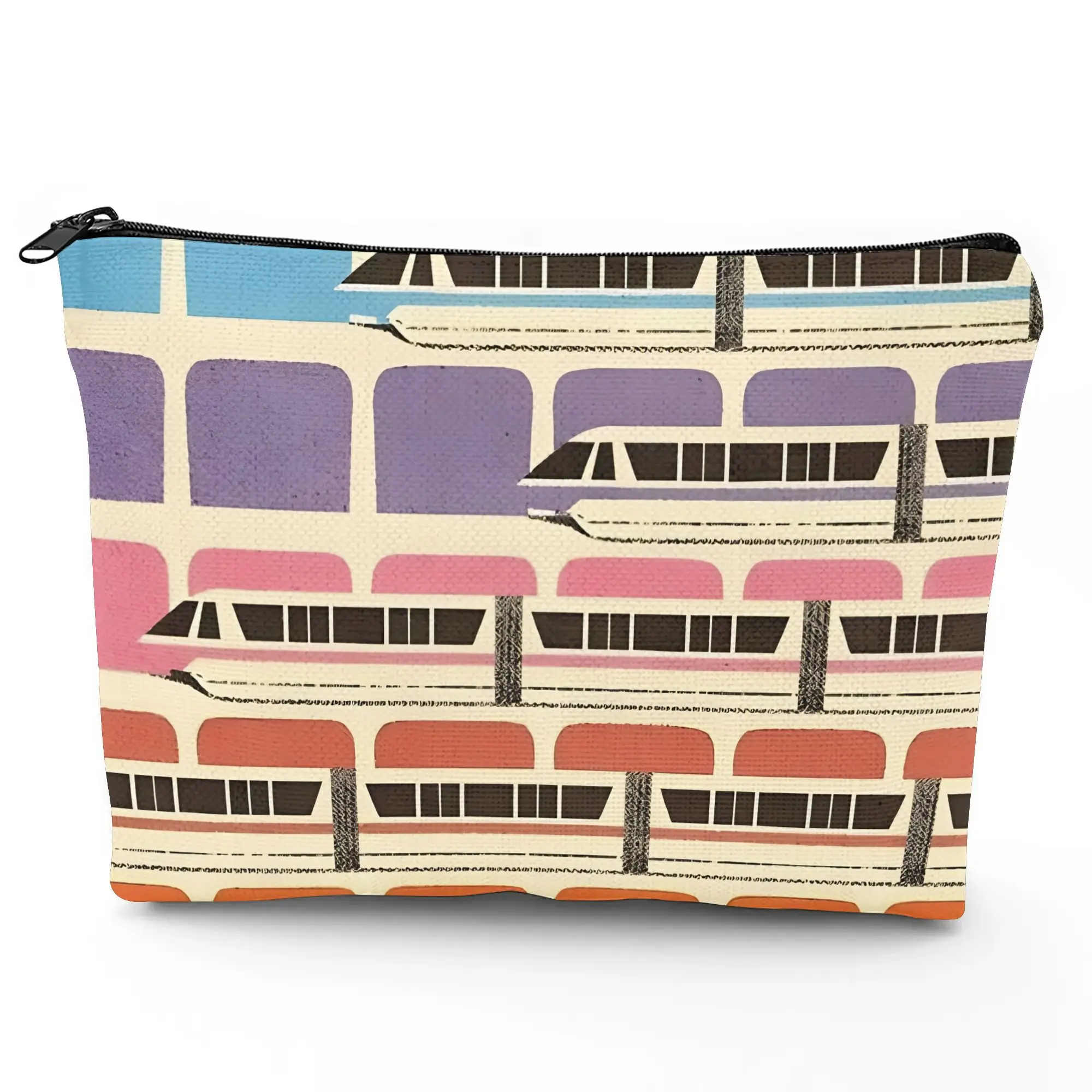 Monorail Polyester Everyday Makeup Bag for Office or Commute A Neat Addition To Your Daily Routine