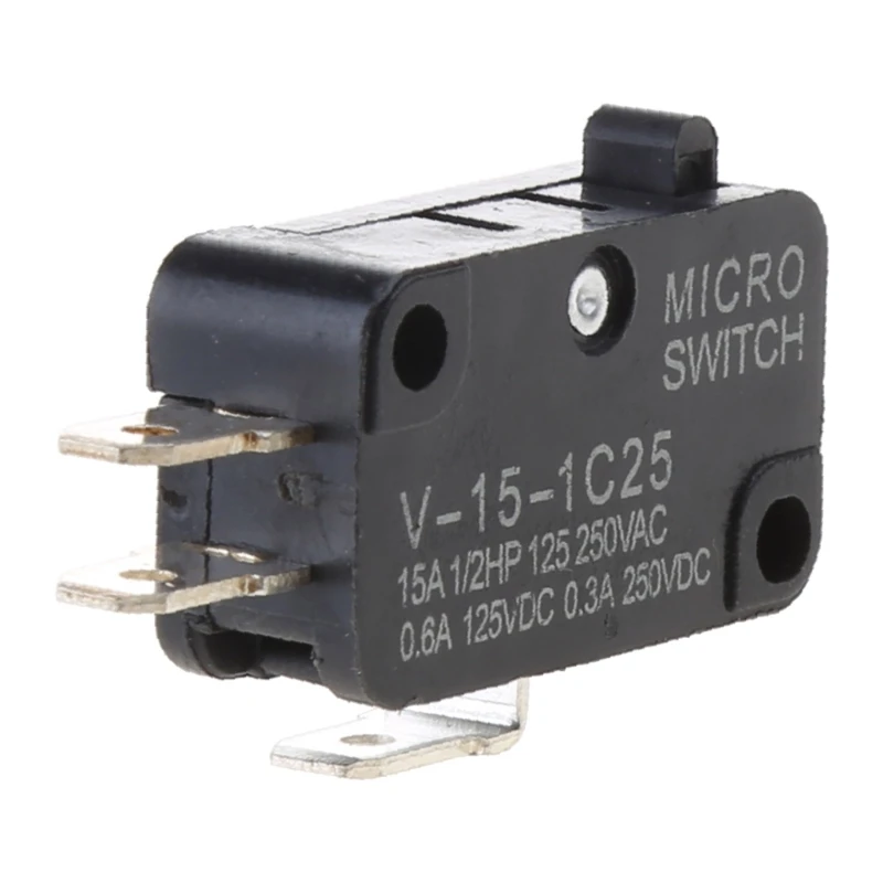 KW7-0C Mini Limit 1NO + 1NC ติดต่อไมโครเวฟประตู สวิทช์ปุ่ม (3 Terminal) AC125V/250 V 15A