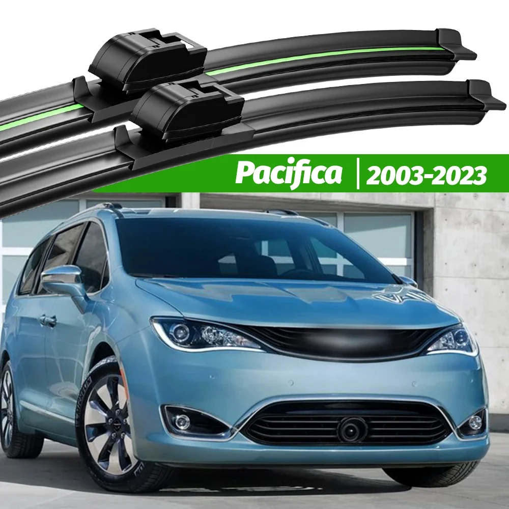 For Chrysler Pacifica 2003-2023 2pcs Front Windshield Wiper Blades 2005 2007 2015 2018 2019 2021 Windscreen Window Accessories