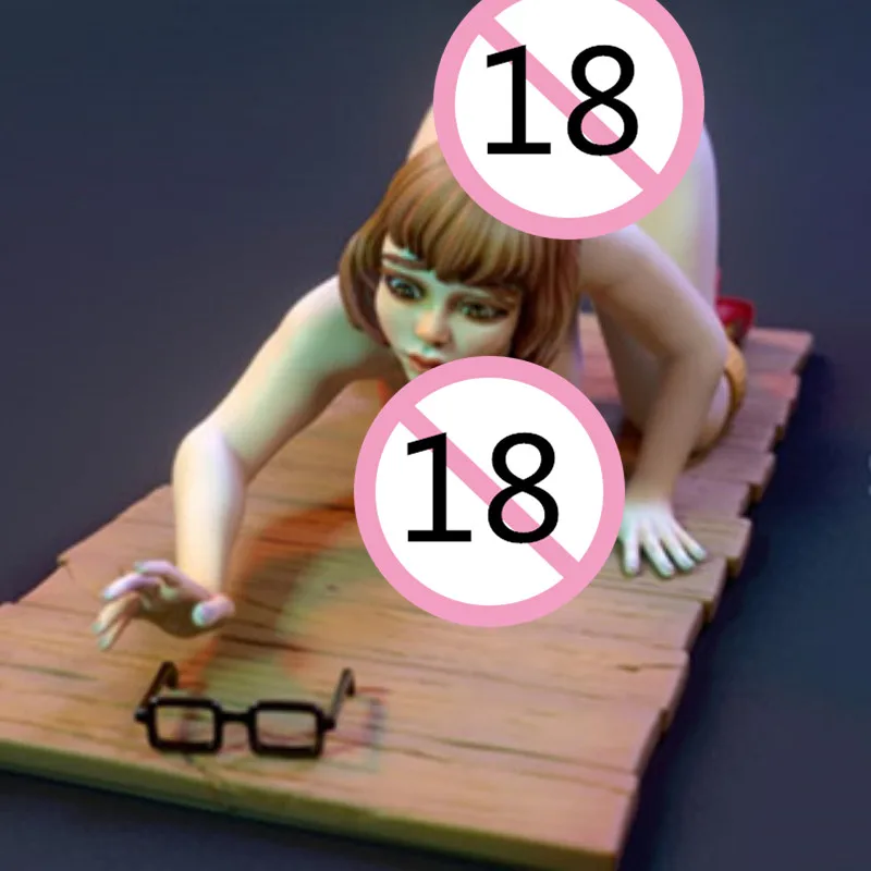 

Resin Figure 1/24 Scale Assemble Model Kit Girl Looking for Glasses Diy Unassembled Dioramas Unpainted Statuettes Toy
