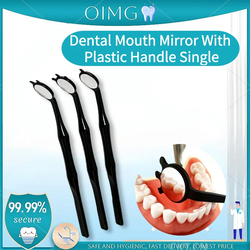 

Dental Mouth Mirror Front Plastic Intraoral Reflector Single-Sided Exam Mirror Implant Mirror Dental Instrument
