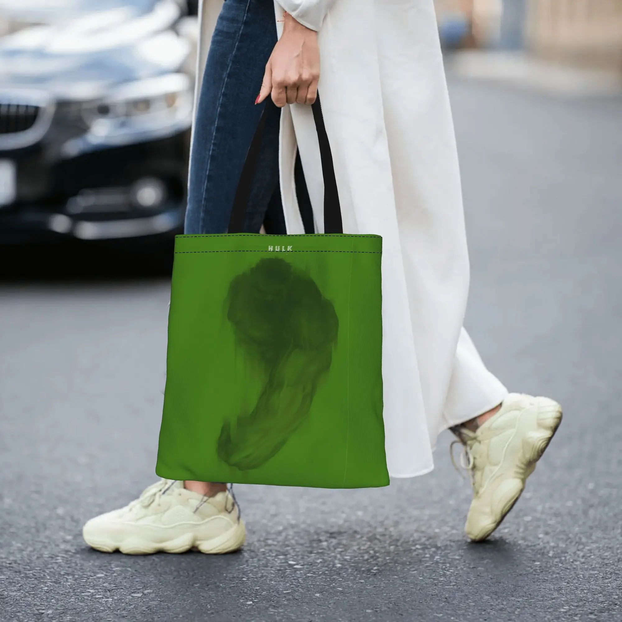 

Bags for woman 2026 Leisure and entertainment Large Capacity Hulk Marvel Canvas Tote Bag Foldable Chic Pattern Gifts