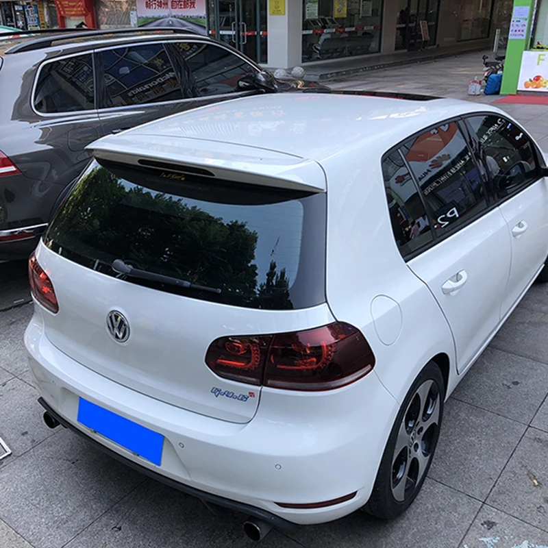 for volkswagen golf 6 spoiler 2010-2013 model golf 6 light High Quality ABS Material Car Rear Wing Primer Color spoiler