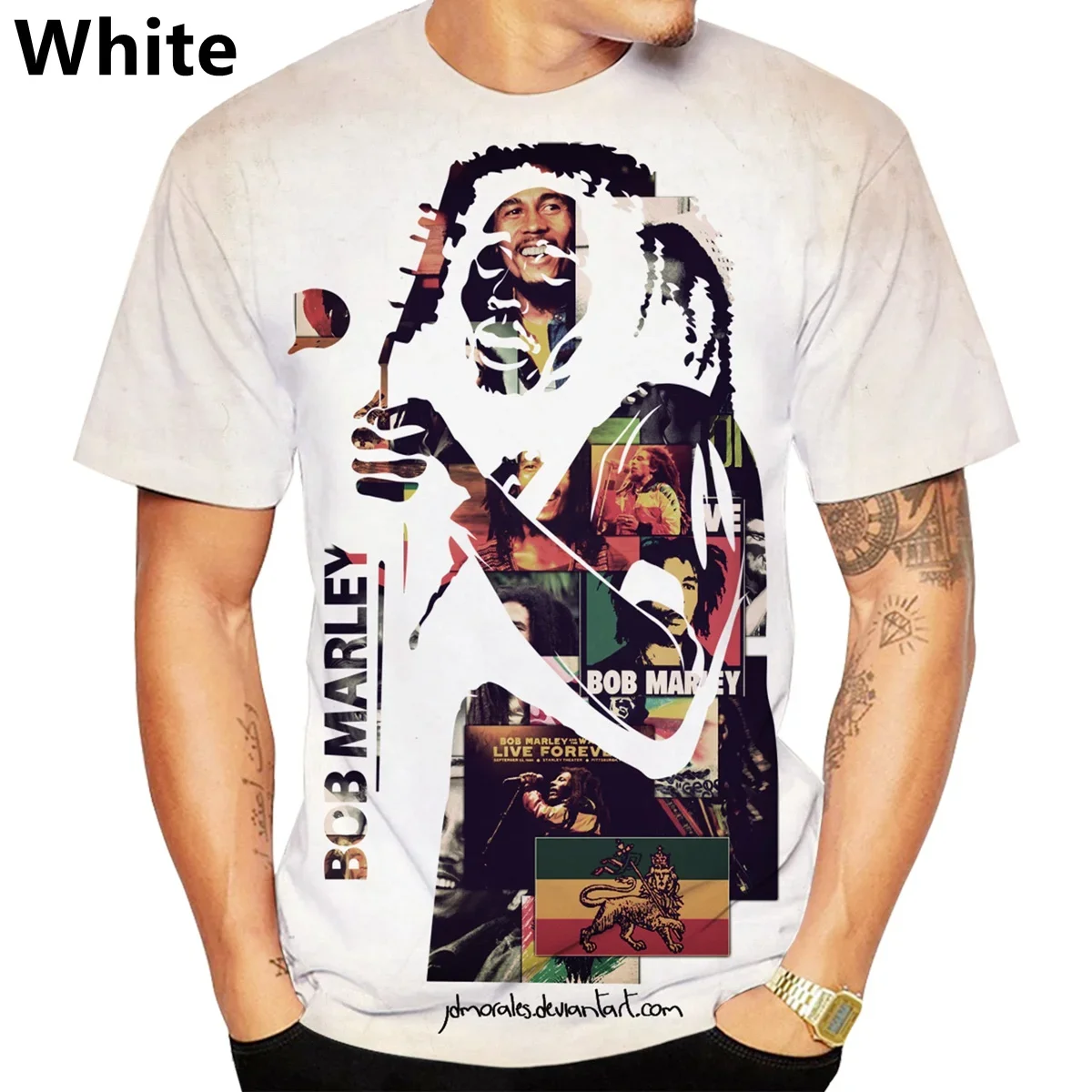 Bob Marley 3D T-shirt T Shirts for Men Women Summer Fashion Casual Short Sleeved Harajuku Top Tees