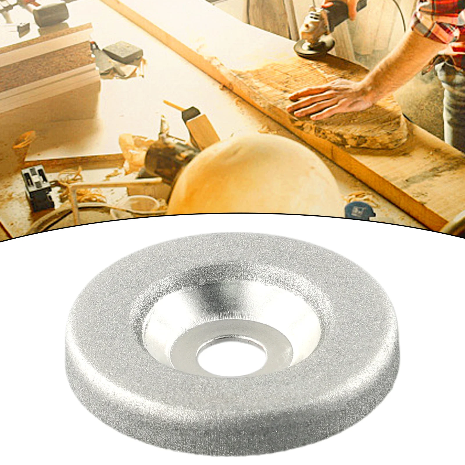 50mm 2-Inch Grinding Wheel 180 Grit Circle Grinder Disc 10mm Hole Stone Sharpener Angle Cutting Wheel Sharpener Trimming