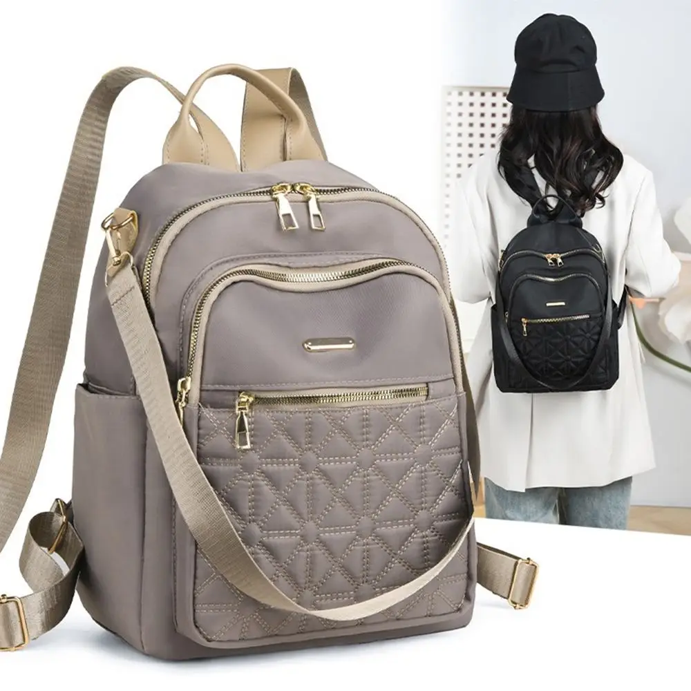 Versatile Nylon Shoulder Bag Lightweight Large Capacity School Bags Wear-resistant Waterproof Small Backpack School