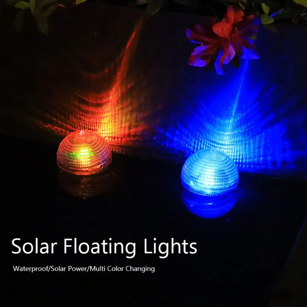 

Практичные водонепроницаемые солнечные плавающие фонари на солнечной энергии, многоцветный меняющийся светодиодный солнечный свет, пейзажный декоративный светильник, пруд
