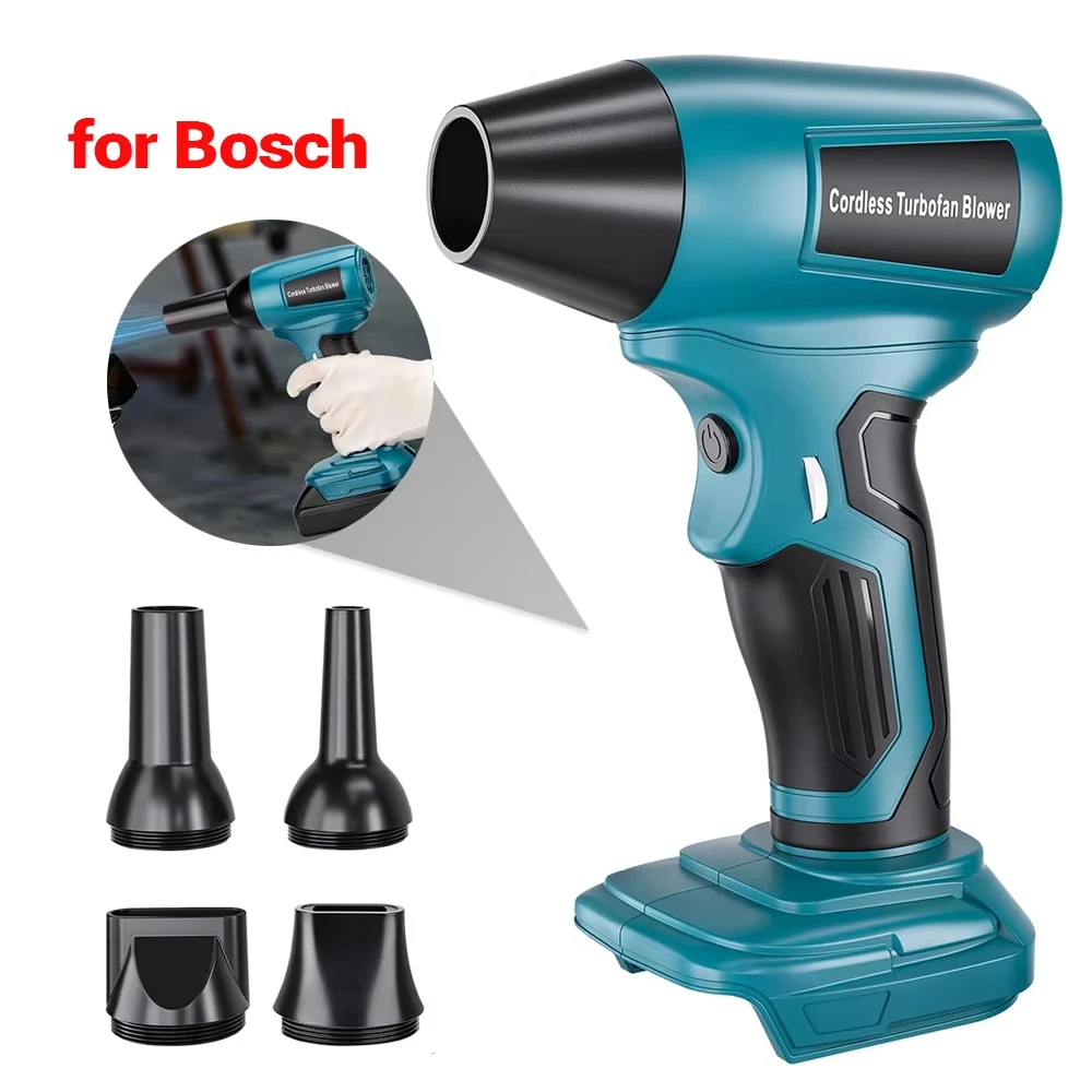 

350W/210W Portable Brushless Hair Dryer Jet Blower Turbo Fan for Bosch 18V Li-Ion Battery 130,000 RPM 4-Speed Adjustment