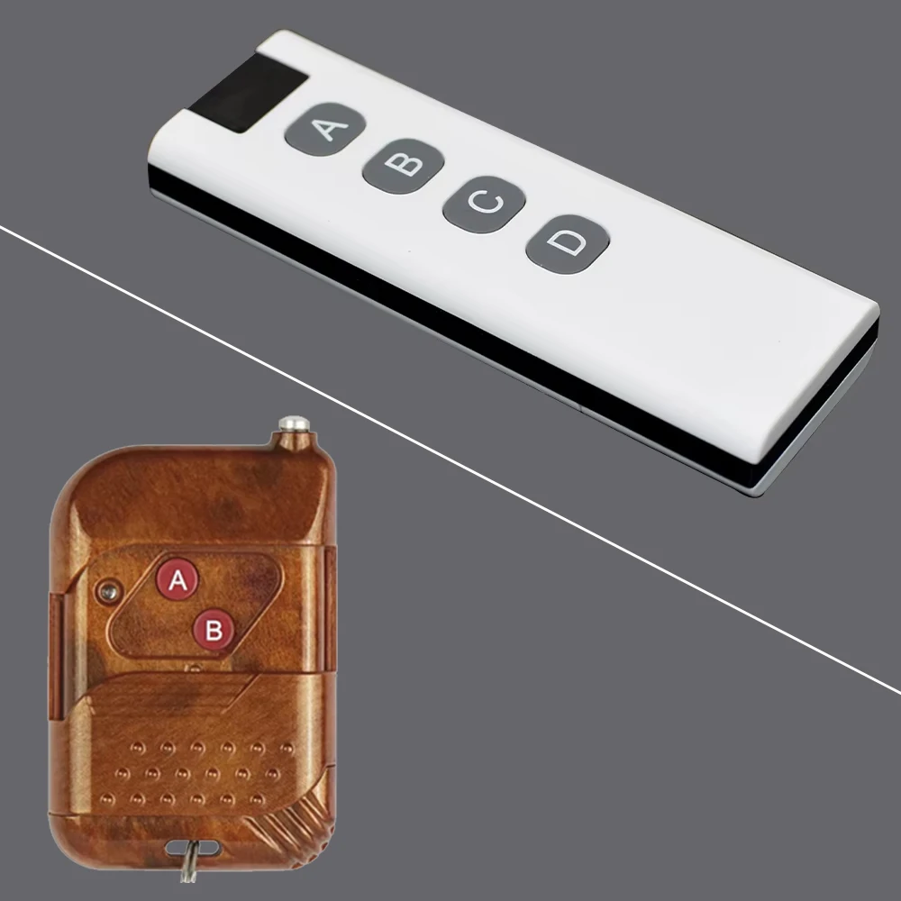 1527 EV1527 Learning Code 433mhz Remote Control 4 Buttons Key Fob Handheld Transmitter Work with RF Switch Relay Receiver