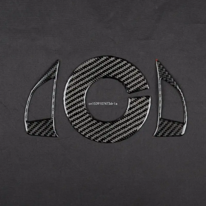 Steering Wheel Cover Carbon Fiber Functional Steering Wheel Wrap for 500 Dropship