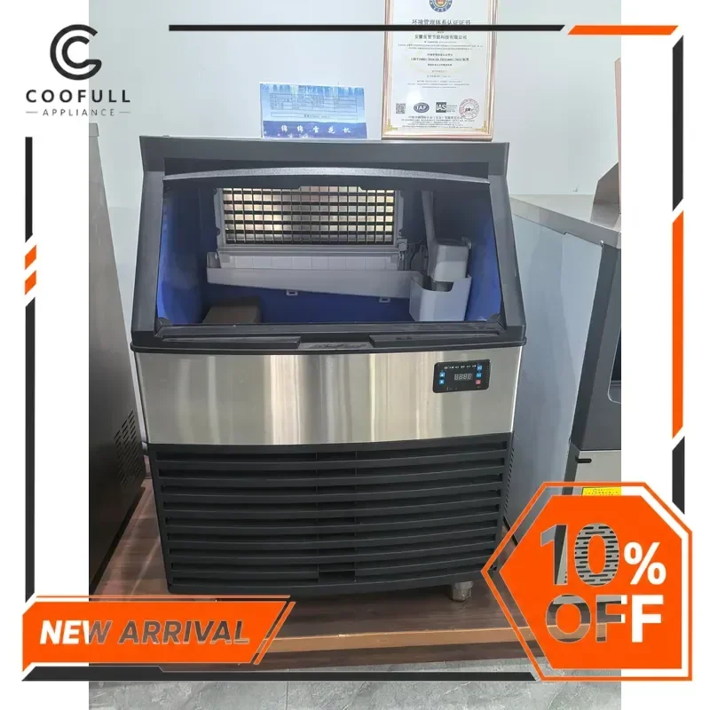 # for Commercial Ice Maker Machine 120kg 24h Clear Cube Ice Maker for Bar Restaurant Hotel Small Business Automatic Ice Making