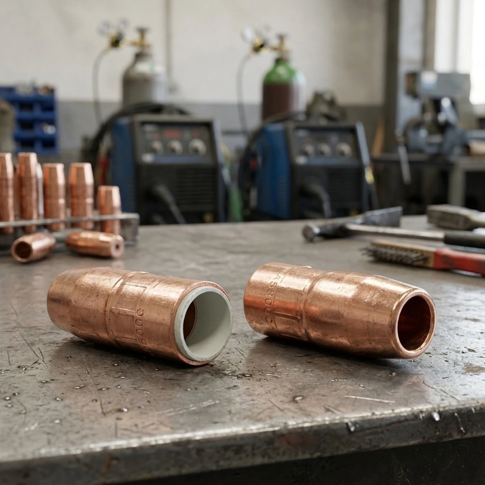 For BTB MIG Torch Copper Welding Accessories MIG Welding Nozzle 2.79in Long Cleaner Welds Design Easy Replacement