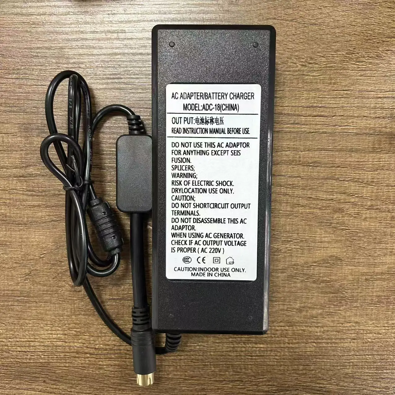 ADC-18 AC Power Adapter  Round hole for FSM-70S, 70S+, 80S, 61S, 62S Fusion Splicers