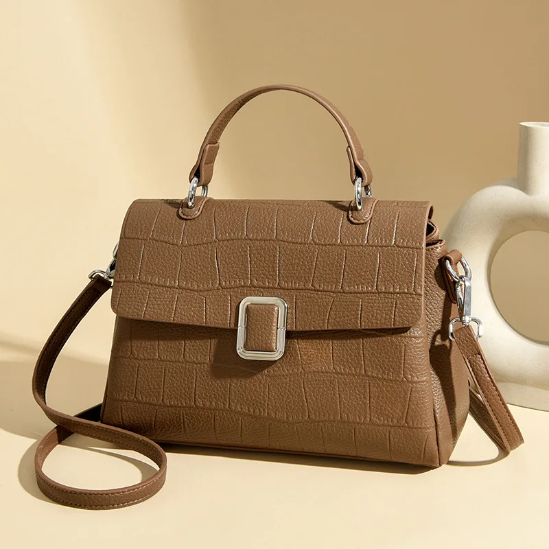 

Маленькая квадратная сумка с каменным узором, новая легкая роскошная женская сумка, элитная сумка, модная большая сумка в стиле ретро, повседневная сумка для повседневного использования, сумка через плечо для покупок