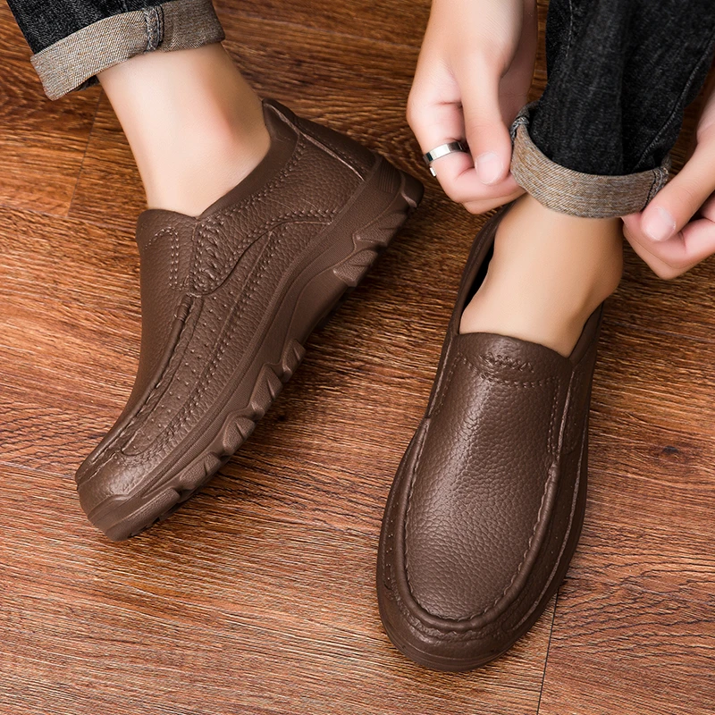 Kochschuhe für Herren, wasserdicht und ölbeständig, Küchenarbeitsschuhe, ultraleichte, rutschfeste EVA-Freizeitschuhe mit weicher Sohle für Herren, Gartenschuhe – Detail 14
