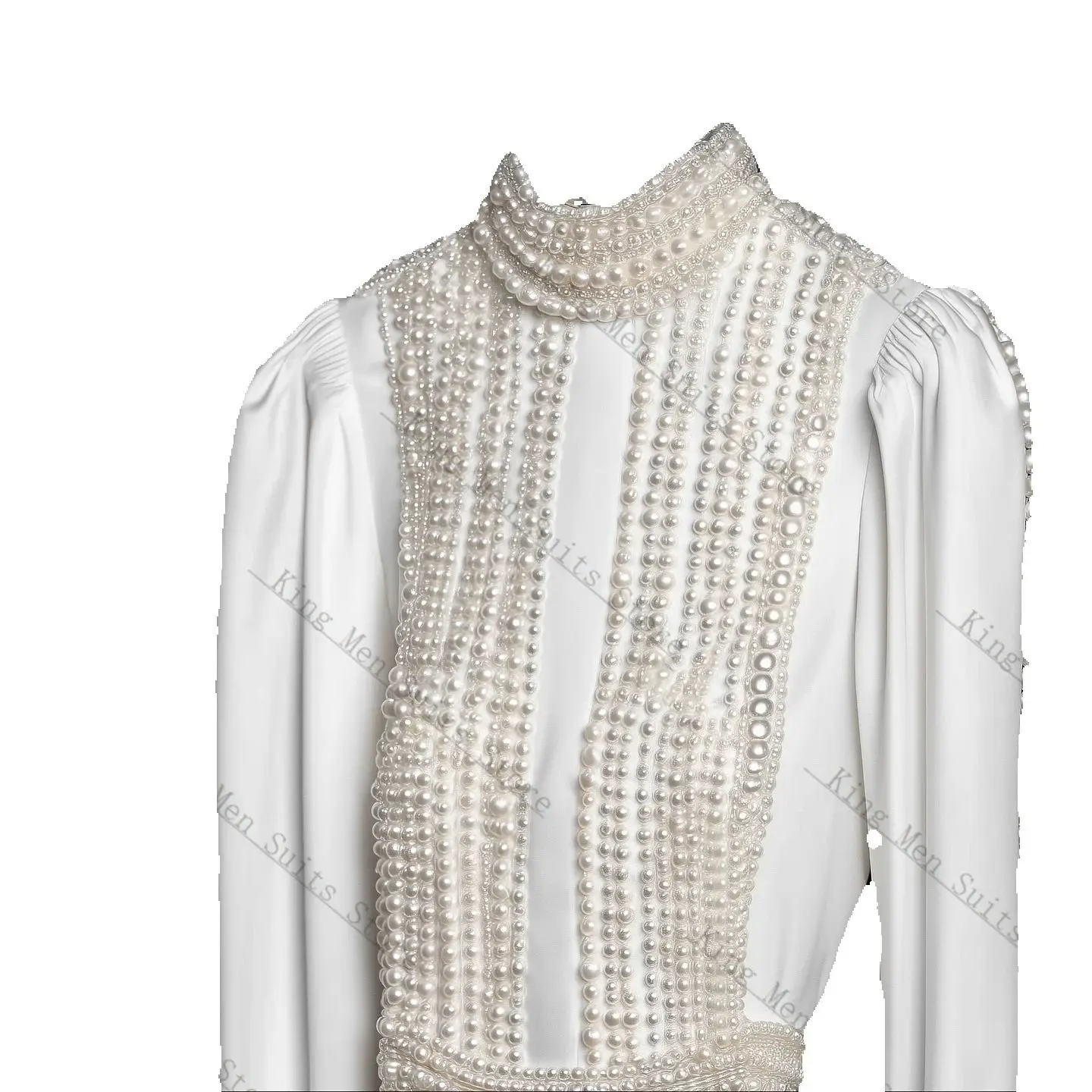 

White Lace Women Suit Set 2 Piece Blazer+Pants Trousers Cotton Customized Autumn Fall Formal Guest Wedding Tuxedos Party Coat