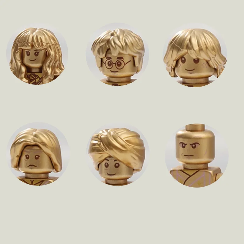 Die neuen 71001 galvanisch vergoldeten Mr. Gold Bausteine, Mini-Actionfigur, Spielzeug für Mädchen, Weihnachtsgeschenk