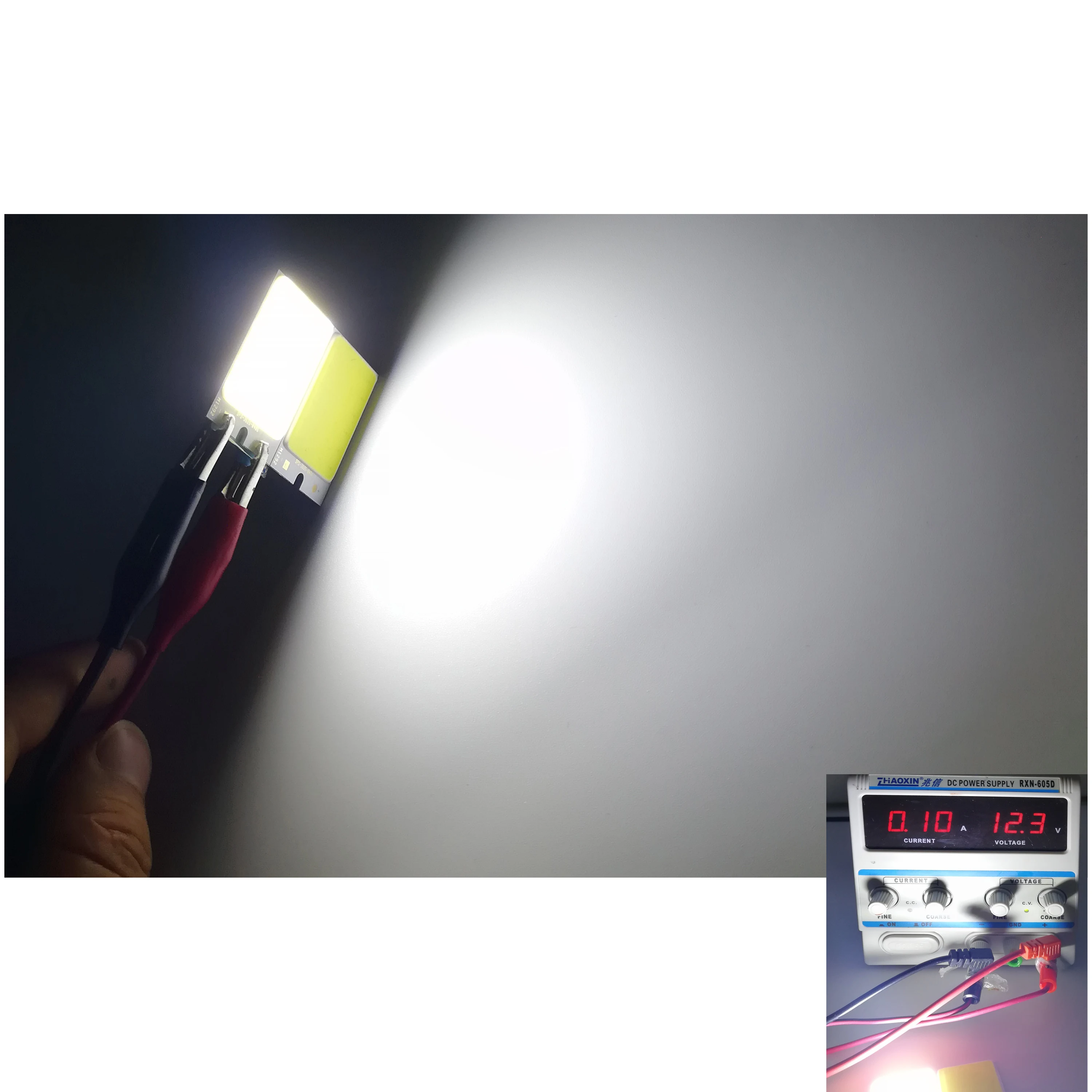 FTZOTOF 1/5ชิ้น/ล็อตชิป LED 12V DC 2W COB ออนบอร์ดโมดูล Cool สีขาวแหล่งกำเนิดแสง36*26มม.DIY ทำงานหลอดไฟกลางแจ้งรถ