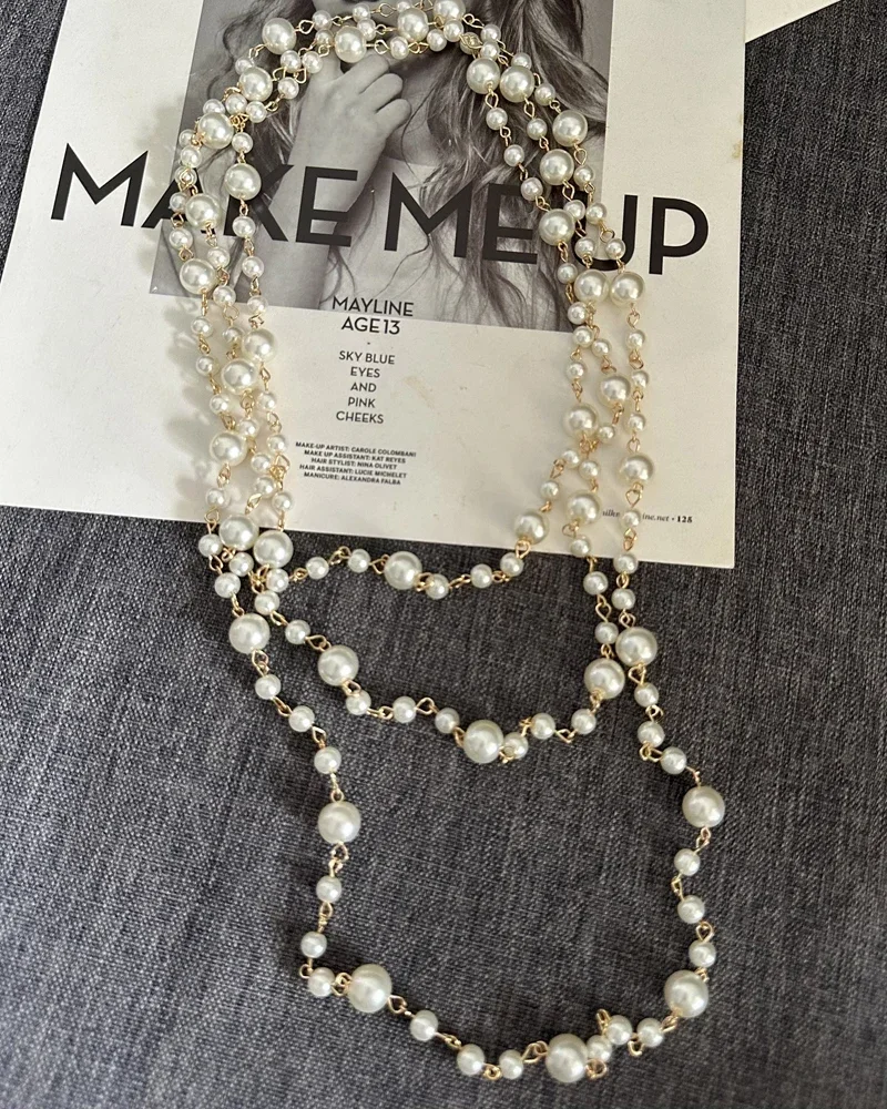 Women Long AAA Pearls  Necklaces