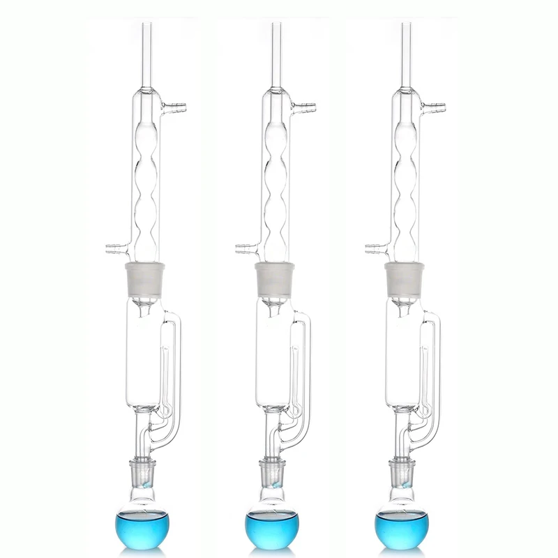 Spherical fat extractor Soxhlet extractor glass complete set of 60/150/250/500/1000ml laboratory extraction device extractor