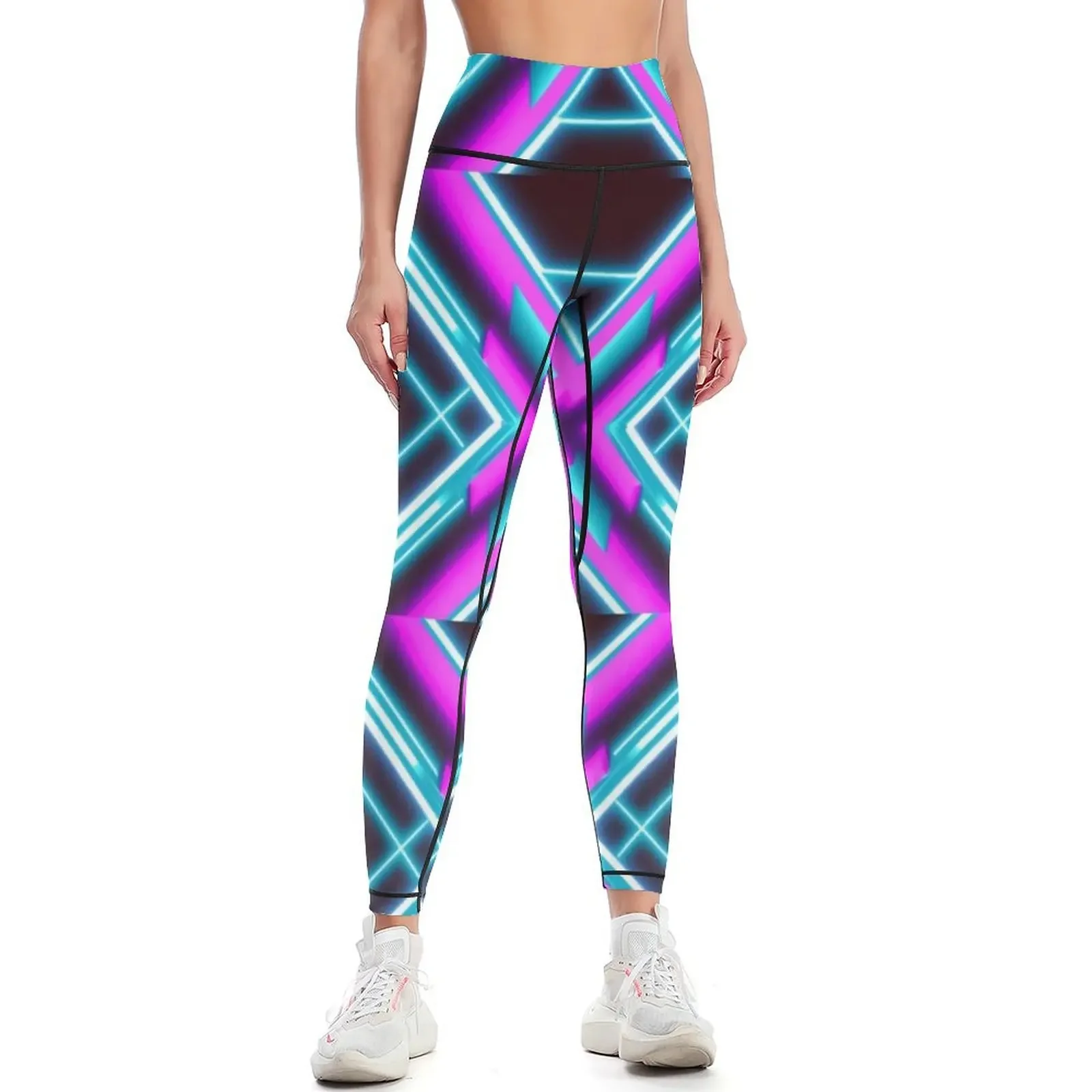 

Synthwave Pattern Leggings for physical Female legging pants fitness set gym gym pants Womens Leggings