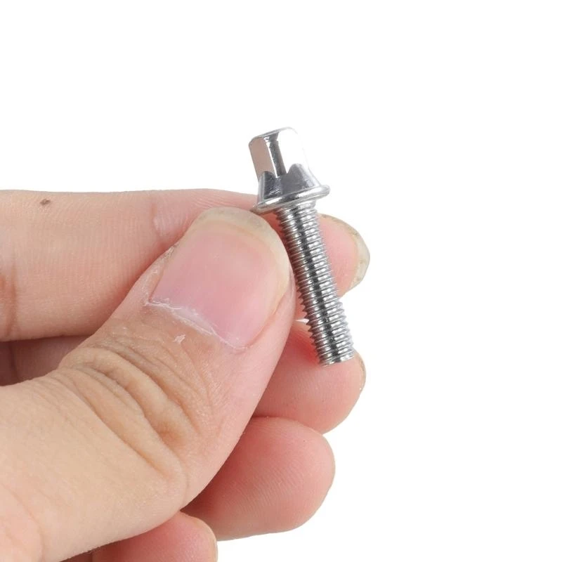 

10PCS Metal Drum Screws Drum Set Hardware Screw Essential for Percussion Set