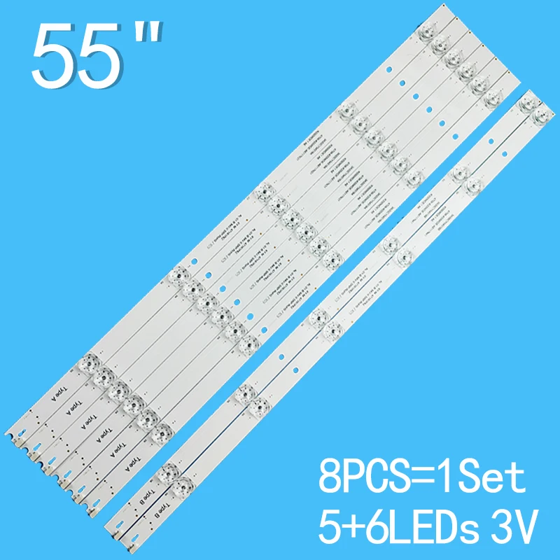 

LED Backlight Strip For 4708-K55WDE-A6117N31 K550WDE1 A6 4708-K55WDE-A6117N41