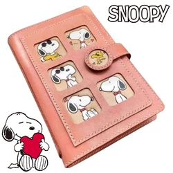 Snoopy A6 Notebook Anime PU Leather Binder Notebook Cartoon Men Women Diary Stationery Gift School Office Supplies Accessories