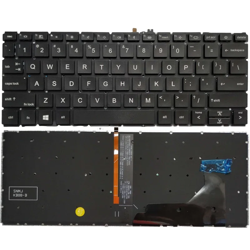 

NEW For HP EliteBook 730 735 835 830 G7 G8 US laptop keyboard backlight NO frame