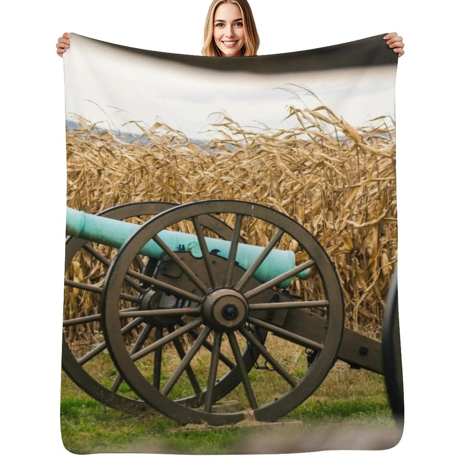 Crop Circles Throw Blanket Soft Sherpa Fleece Warm Blanket for Winter