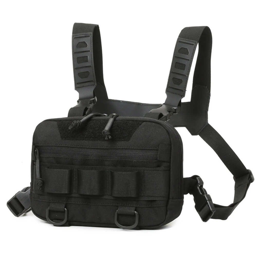 

AD-Outdoor Chest Bag Backpack Front Rig Pouch Outdoor Camping Cycling Hiking Hunting Climbing Fishing Lure Fanny Pack