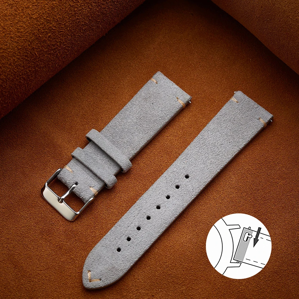 Soft Suede Strap Wristband Watch Bands