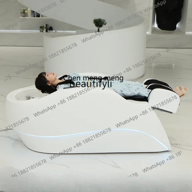 

X High-End Electric Massage Shampoo Bed Barber Shop Automatic Head Therapy Bed Water Circulation Fumigation