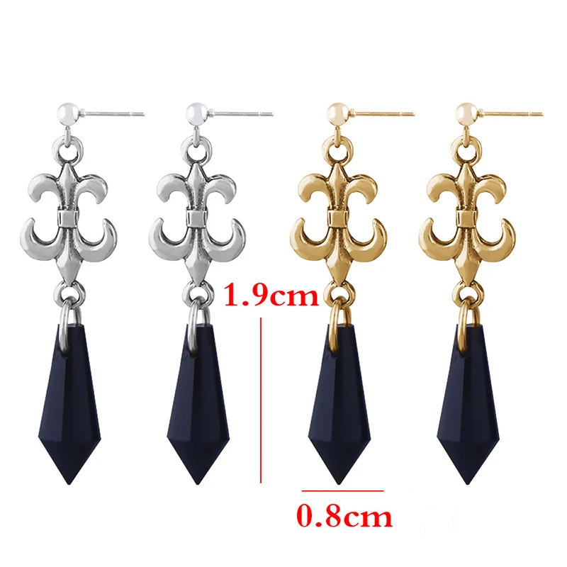New Japanese Anime Sailor Moon Cosplay Black Silvery Earring Ear Hole Halloween Role Play Party Props Gift Accessory For Woman