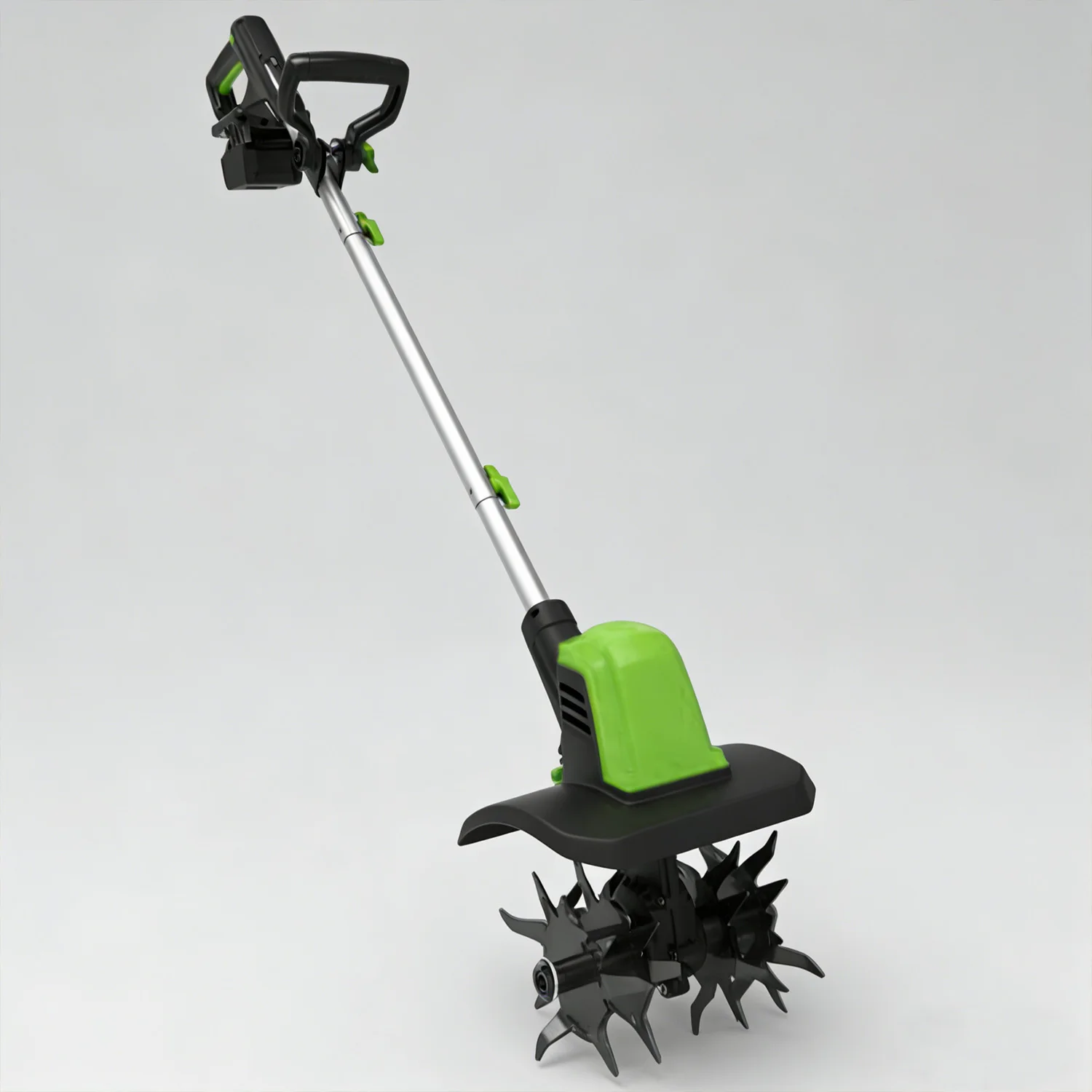 VERTAK 20V Mini Cordless Tiller Cultivator Lithium Battery-Powered Garden Cultivator for Lawn Gardening Soil