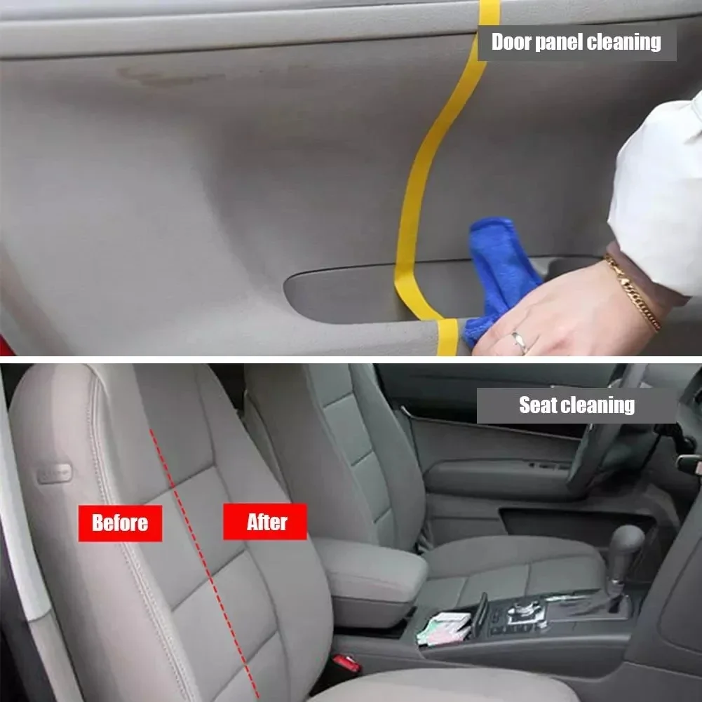 Car Interior Cleaning Agent Ceiling Cleaner Leather Flannel Woven Fabric Water-free Cleaning Agent Auto Roof Dash Cleaning Tool