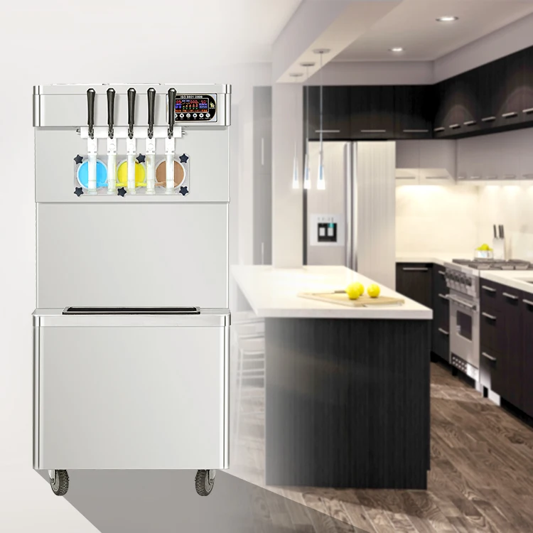 High Production CE ETL Five Flavor Frozen Yogurt Ice Cream Machine/soft Ice Cream Machine/ice-cream Machine