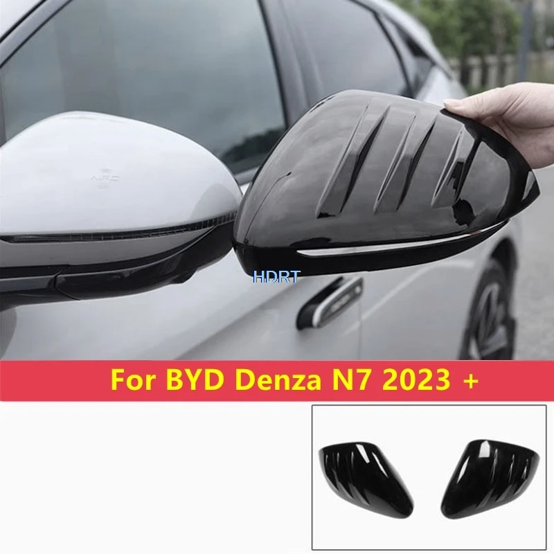 

Car Styling Rear View Side Mirror Cover Reverse Mirror Body Kit Fit Protector Decoration Accessories For BYD Denza N7 2023 +﻿
