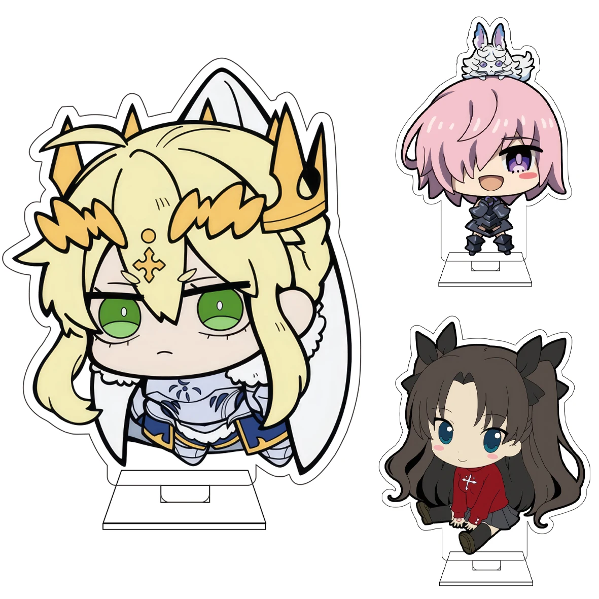 10CM Anime Fate/Grand Order Cosplay Niedliche Acryl-Figur Standfigur Fujimaru Ritsuka Ornamente Geschenke