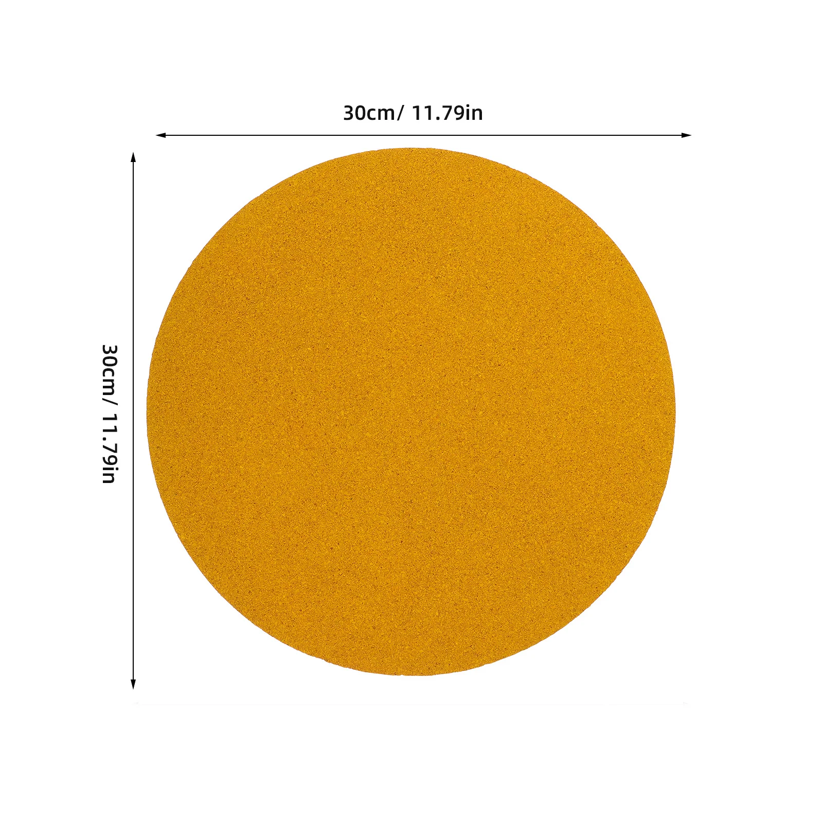 Self-Adhesive Round Cork Board 30Cm Easy Installation for Office School Home Decorative Bulletin Photo Display Memo Board