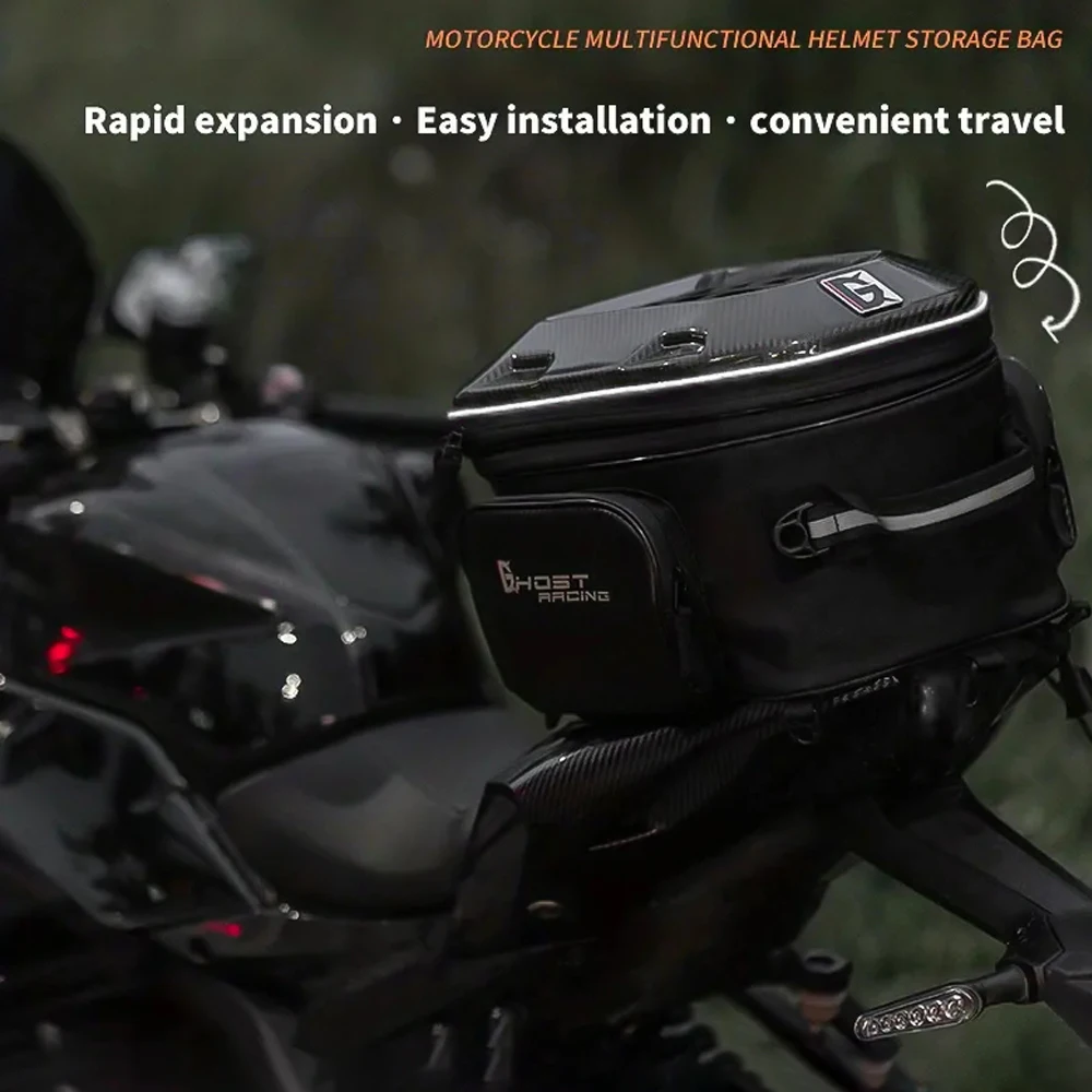 

Сумка на шлем для мотоцикла, водонепроницаемая уличная сумка для верховой езды, вместительный седельный ранец