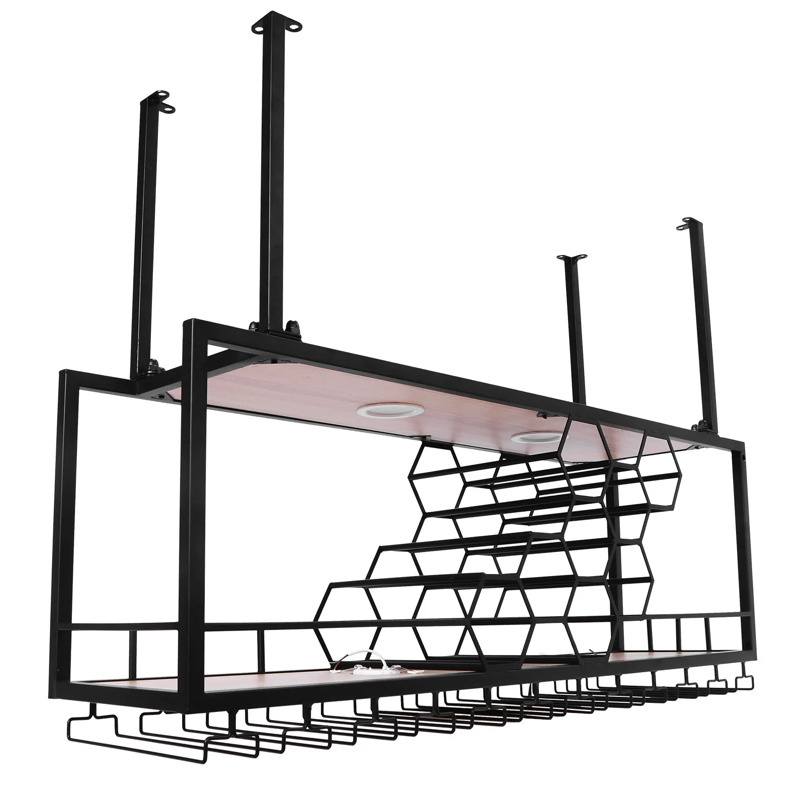 

Metal Hanging Wine Rack (1pcs)