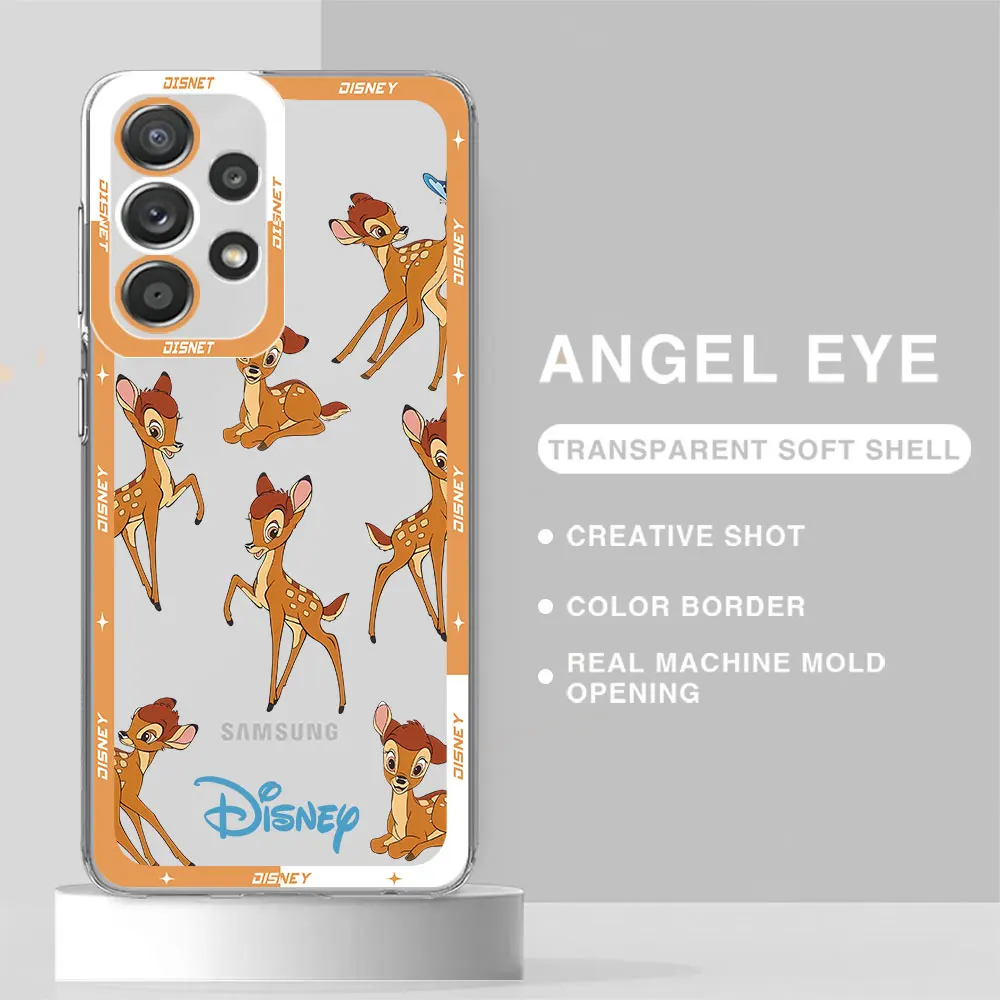 Disney Bambi Friends Thumper Phone Clear Case for Samsung Galaxy A12 A23 A24 5G A73 A33 A14 A55 A32 A13 A35 A52s A15 Cover funda